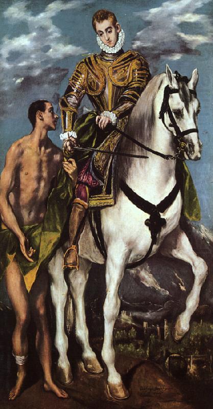St.Martin and the Beggar, El Greco